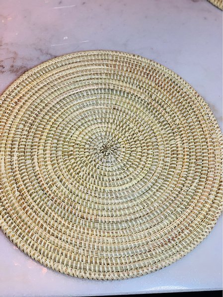 Cream Sweet Grass Placemat  Débo