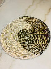 Load image into Gallery viewer, Black and White Sweet Grass Placemat  Sagar (3 sizes)
