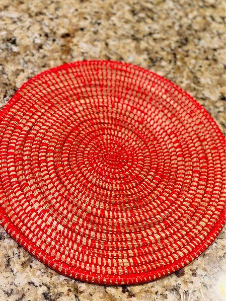Red Sweet Grass Placemat  Fani