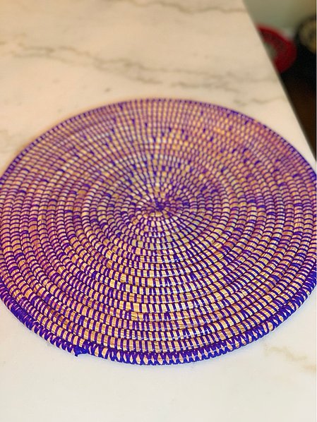 Purple Sweet Grass Placemat  Yasmina