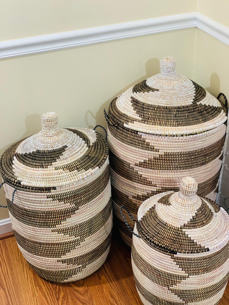 Aline lidded hamper