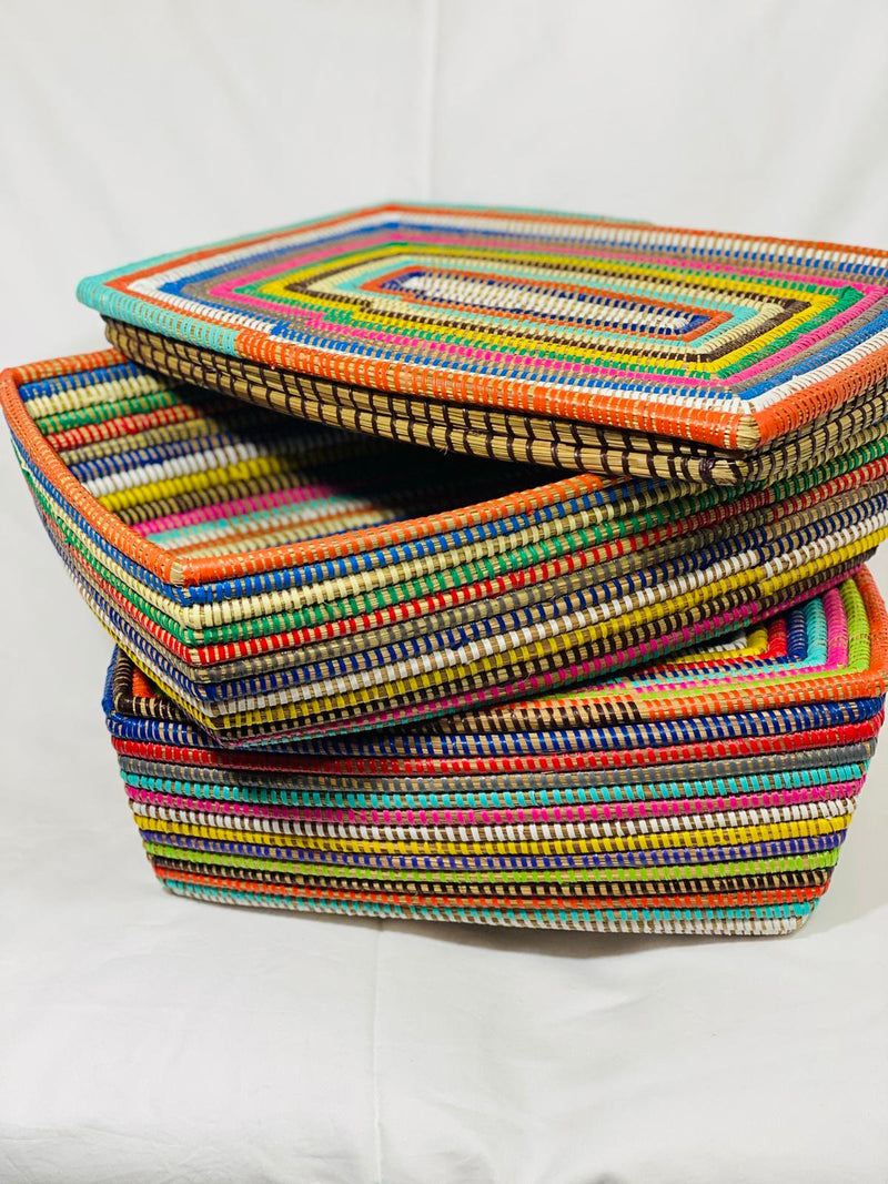 Weji rectangle woven basket