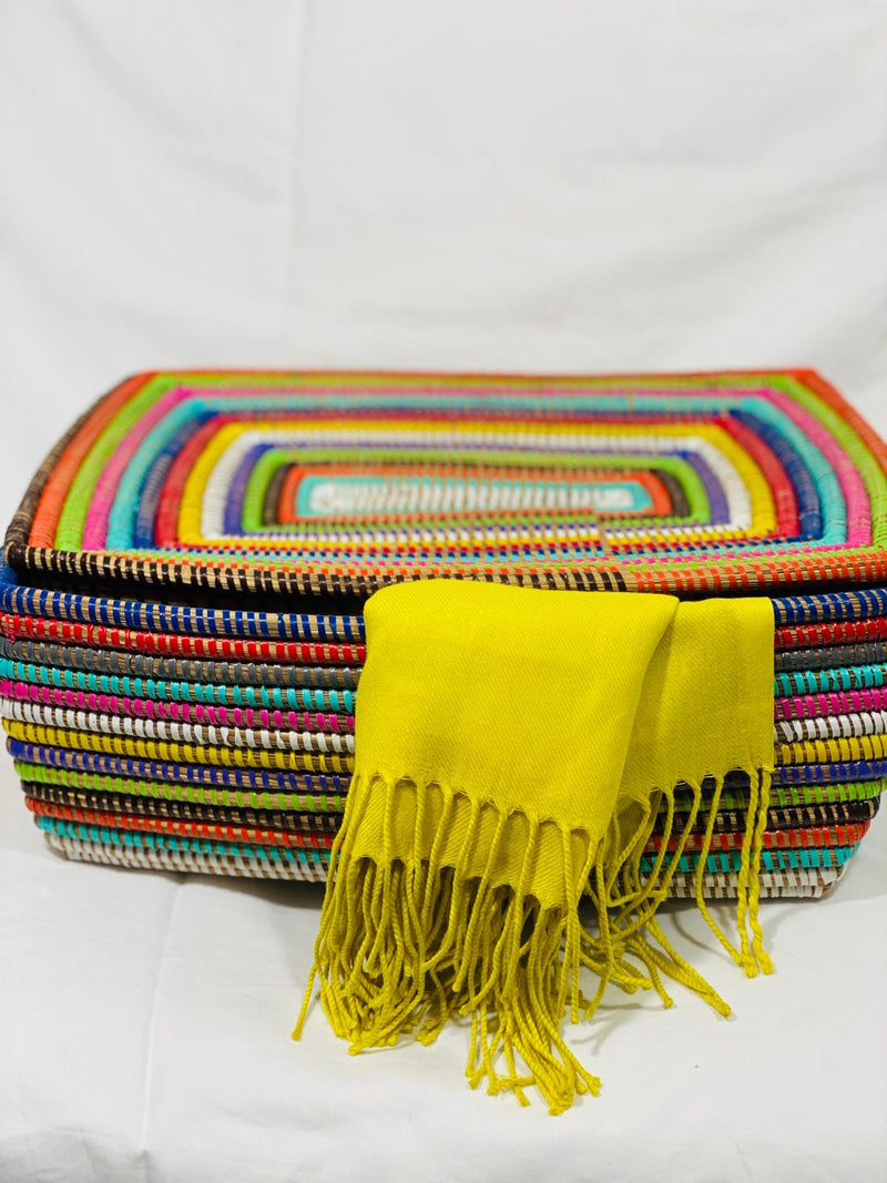 Weji rectangle woven basket