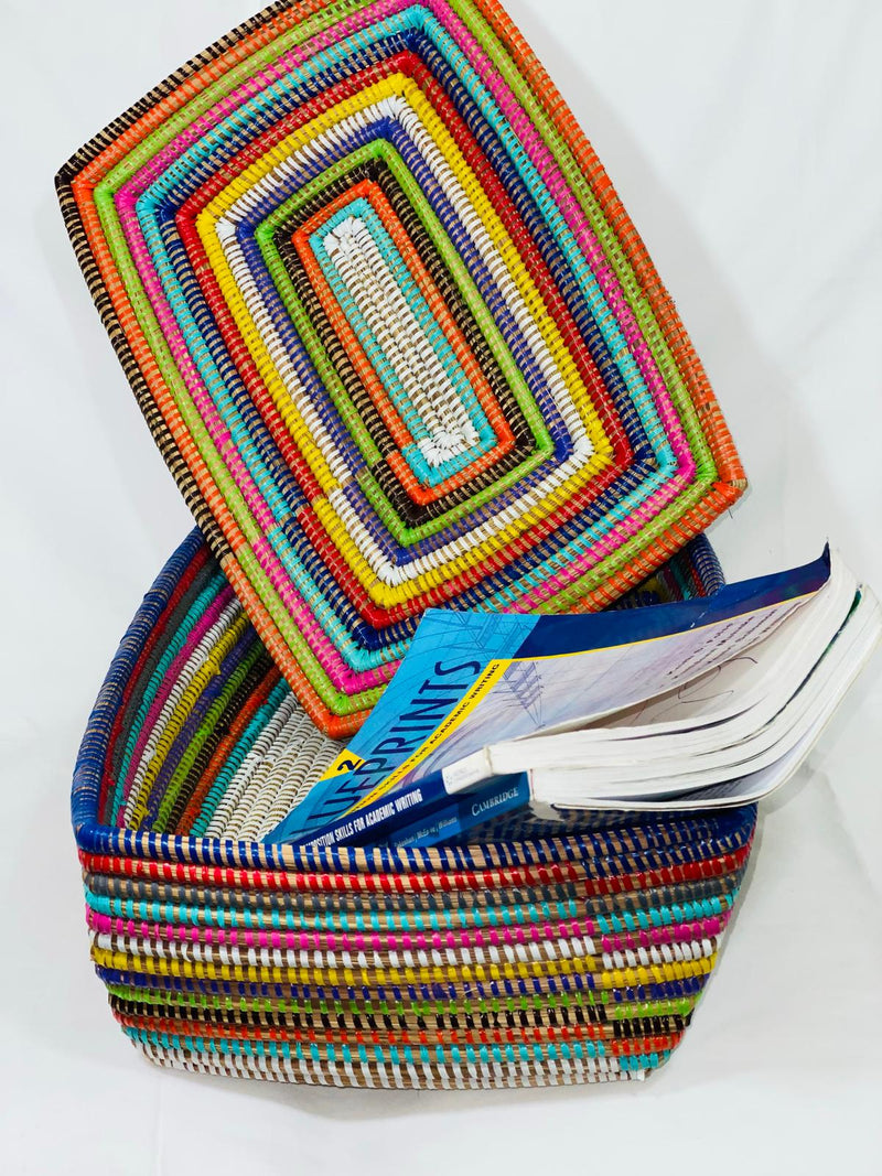 Weji rectangle woven basket