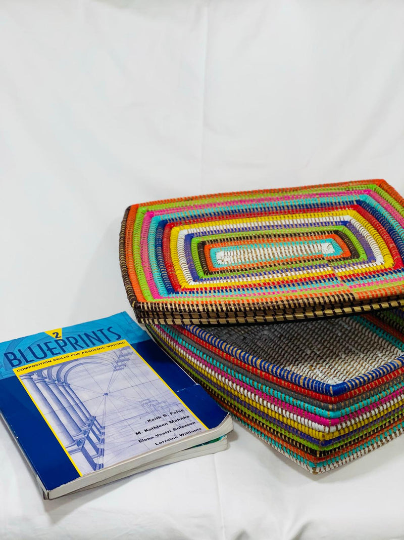 Weji rectangle woven basket