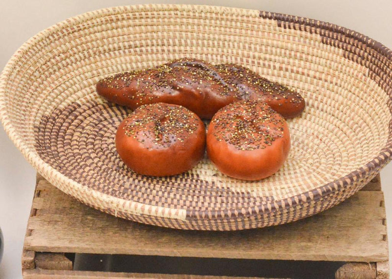 Sokna african spiral woven bowl